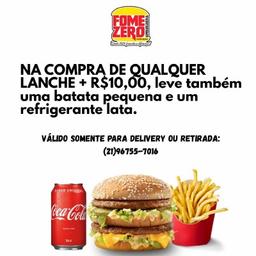 imagem Batata Pequena + Refrigerante Lata