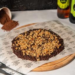 imagem Pizza Brotinho de Chocolate 70% cacau com Nozes