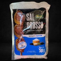 imagem 500g de sal grosso Tempero Especial + 3kg de carvão