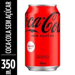 imagem Coca Cola sem açucar 350ml