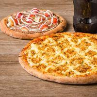 imagem Pizza Mega Gigante (50cm) + Broto Doce + Refrigerante 2L