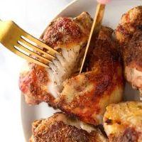 imagem Sobre Coxa de Frango Assada com Tempero Caseiro