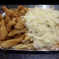 imagem gurjão de frango com strogonoff