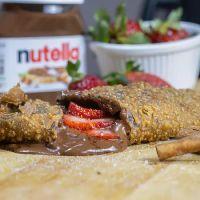 imagem Rolinho de Nutella  c/ Morango