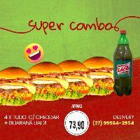 imagem 4 X tudo c/ cheddar + Guaraná Uai 2L