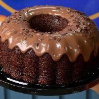 imagem Bolo de chocolate com brigadeiro 
