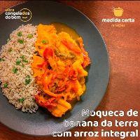 imagem V6) MOQUECA DE BANANA DA TERRA + ARROZ INTEGRAL (VEGANO)