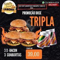 imagem Promoção Dose Tripla: 3 X Bacon + 3 Guaravitas 