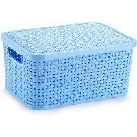 imagem CAIXA RATTAN AZUL 18L 38X28X18CM 