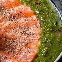 imagem Sashimi trufado com Pesto de manjericão 