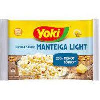 imagem PIPOCA YOKI P/ MICROONDAS SABOR MANTEIGA LIGHT 100G - 3 UNIDADES