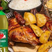 imagem Família 2 - 2 Frangos + Farofa + Salpicão + Arroz + Guaraná 1,5lt