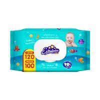 imagem TOALHA UMEDECIDAS ESTRELINHAS WIPES CARE CONTÉM 120 FOLHAS 