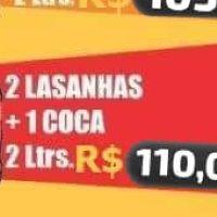 imagem combo de 02 lasanha e 01 coca cola 2lt