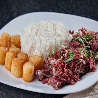 imagem Carne Seca Desfiada com Aipim