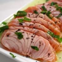 imagem Sashimi de Salmão Semi Grelhado