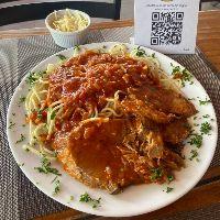 imagem Carne Assada com Espaguete 