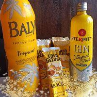 imagem COMBO Gin Eternity Tropical Fruts 900ml ( 5 gelo marcuja 1 Baly Tropical)