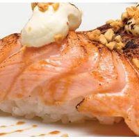 imagem Sushi Filadélfia Salmão Selado c/ Alho (4 peças)