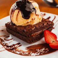 imagem Brownie com sorvete