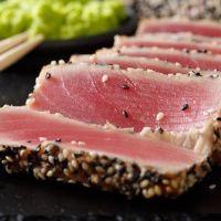 imagem Sashimi de Atum em Crosta de Gergelim