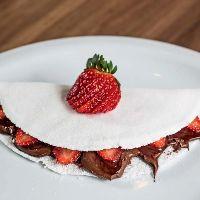 imagem Tapioca de Chocolate c/ Morango 