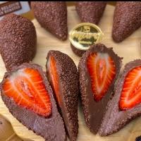 imagem  Coxinha de Brigadeiro ao Leite