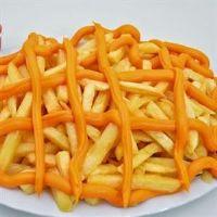 imagem Porção de fritas com cheddar