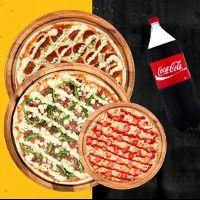 imagem 2 Pizzas Gigantes + 1 Broto + Refrigerante