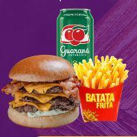 imagem Combo Smash Triplo + Refrigerante Lata + Fritas