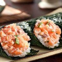 imagem Temaki Salmão e Camarão (Philadelphia)