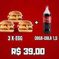 imagem 3 X EGG + COCA 1,5