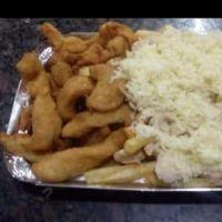 imagem gurjão de frango +batata c strogonoff