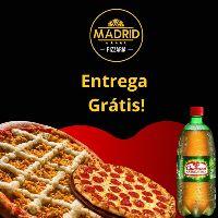 imagem 1 Pizza Família + 1 Pizza Calabresa Pequena + refrigerante de 1L grátis e a entrega também é gratuita! 🍕🥤🚚