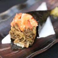 imagem Temaki Salmão e Shimeji