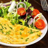 imagem Omelete Queijo com Cebola