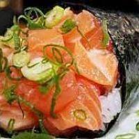 imagem Temaki Salmão ( Sem cheese e Sem arroz) 