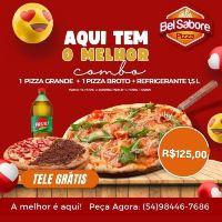 imagem Combo- 1 pizza grande, um broto  e 1 refrigerant 1,5e