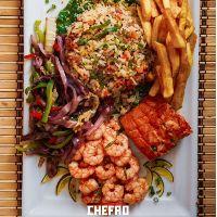 imagem Salmão e Camarão Chapeado (250g de Proteínas)