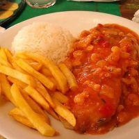 imagem Filé de Peixe Com Molho de Camarão