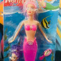 imagem SEREIA (MERMADS) ROSA COM MINI SEREIA ROXA