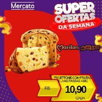 imagem PANETTONE CASA SUIÇA FRUTAS E UVAS PASSAS 400G *FORA DA CAIXA*