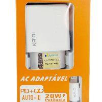 imagem CARREGADOR TURBO 20W TIPO-C AC ADAPTÁVEL KAIDI