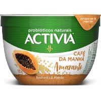 imagem ACTIVIA AMARANTO & MAMÃO ACTIVIA CAFÉ DA MANHÃ POTE 170G - 3 UNIDADES 