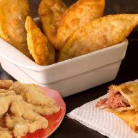 imagem Combo Petisco ( Isca de Frango + Porção Pastel Queijo Com Presunto)