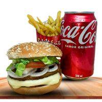imagem Combo Double Burguer Com Coca-cola