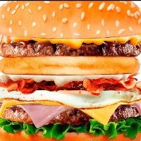 imagem Hambúrguer n6 + Morango ao leite 