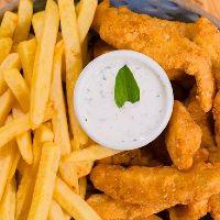 imagem Gurjão de Peixe c/ Fritas Grande