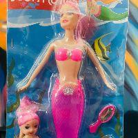 imagem SEREIA (MERMADS) ROSA COM MINI SEREIA ROSA