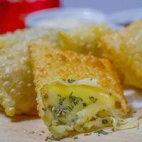 imagem 24 Mini Pastéis de Queijo (Fritos)